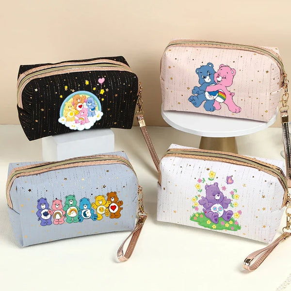Care Bears Women Makeup Bag Large Capacity Travel Organizer Toiletry Storage Portable Cosmetic Bag Gift Waterproof Purse Case